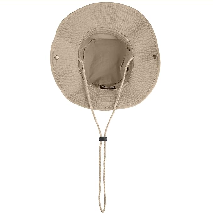 Wide Brim Hiking Fishing Safari Boonie Bucket Hats 100% Cotton UV Sun Protection for Men Women Outdoor Activities