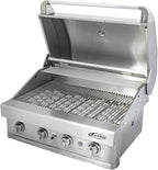 Turbo 32-inch 4-Burner Built-In BBQ Gas Grill - Propane