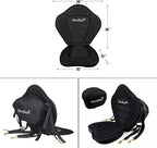 Universal Deluxe Kayak Seat Cushion with Storage Bag for Kayak,Padded Boat,SUP,Canoe,Fishing Boat,Seats with 4 Adjustable Straps