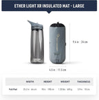 Sea to Summit Ether Light XR Insulated Sleeping Pad, Tapered - Large (78 x 25 x 4 inches)