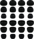 12 Pairs Silicone Replacement Earbud Ear Buds Tips Compatible with Skullcandy Sesh Evo and Other 3.8mm to 5.5mm Nozzle Earbuds Earphones, S/M/L Black