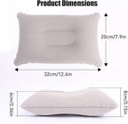 Inflatable Pillows for Camping,Ultra-light Portable Camping Pillows for Adults Soft Pvc Flocked Surface Blow Up Pillow for Traveling Hiking Beach Back Lumbar Support Pillow for Office Fishing (4)