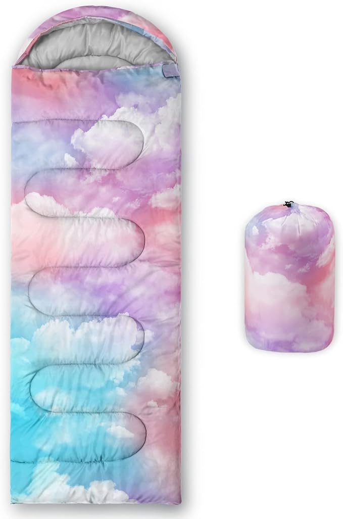 BSNTHO Camping Sleeping Bags,3 Season Warm & Cool Weather,Lightweight,Waterproof Sleeping Bags for Adults & Kids,Traveling,and Outdoors,Camping Gear Equipment