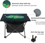 ROCK CLOUD Portable Camping Table Ultralight Aluminum Camp Table with Storage Bag Folding Beach Table for Camping Hiking Backpacking Outdoor Picnic, Limited Edition Tabletop