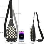 CLUCI Crossbody Bags for Women Men,Leather Sling Bag Cross Body Backpack for Woman Gifts for Women Birthday Unique