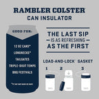 YETI Rambler 12 oz. Colster Can Insulator for Standard Size Cans, Navy/White/Badge