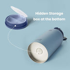 BOTTLE BOTTLE 32oz Insulated Water Bottle Stainless Steel Sport Water Bottle with Straw Dual-use Lid Design for Gym with Pill Box