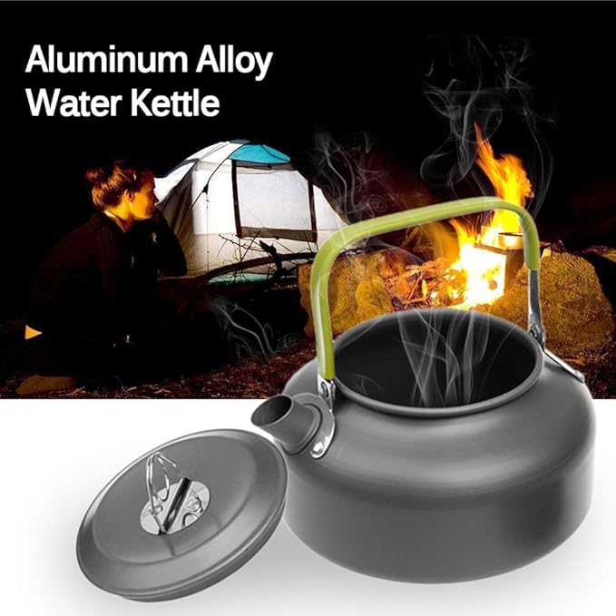 Doorslay Camping Kettle Tea Kettle Coffee Pot 27fl oz/0.8L Camp Coffee Pot Camping Kettle