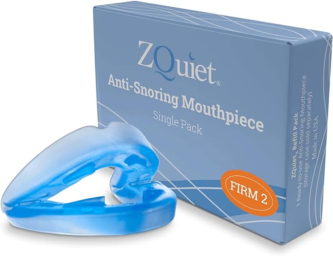 ZQuiet, Anti-Snoring Mouthpiece, Firm Size #2, Strong & Durable Mouthguard, Ideal for Those Prone to Teeth Grinding & Clenching, Made in USA, Size 2