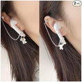 ZOSTLAND 1 Pair Creative Earphone Anti Lost Earring Clip Earclip Strap Wireless Earhook Earbud Ear Bud Holder Connector Compatible with Airpods 1/2/Pro/3 Beats Fit Pro Sony Gift (Astronaut)