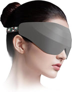 Sleep Mask for Side Sleeper Women Men, EVA BELLE Eye Mask for Sleeping Light Blocking, 3D Sleeping Mask Blackout, Soft Breathable Eye Shade Cover with Adjustable Elastic Strap for Travel Home Nap Rest