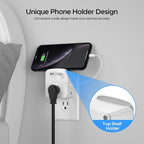 2 Pack Cruise Ship Approved Outlet Extender, Non Surge Protector Power Strip with 3 AC Outlets & 2 USB (1 USB-C), Multi Plug Adapter, Travel Cruise Essentials, ETL Listed.