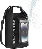 5L Waterproof Dry Bag, IPX6 Roll Top Waterproof Bag Backpack w/Phone Case/Pouch, Kayak Fishing Accessories For Kayaking, Fishing, Boating, Travel, Camping and Beach