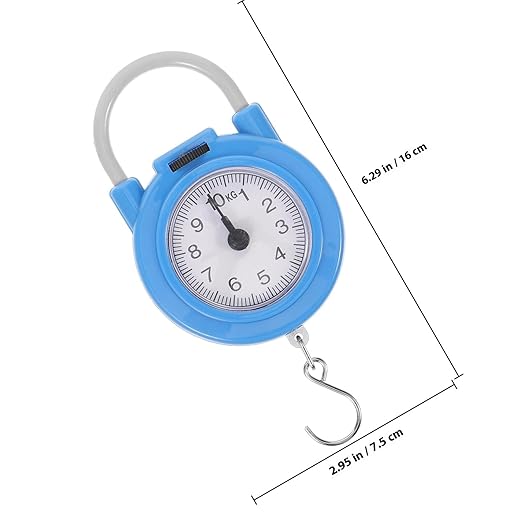 DOITOOL Portable Travel Suitcase Scale with Hook High-Precision Mechanical Spring Hanging Luggage Weight Scale for Home and Travel Use