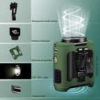 CAZOKASI Personal Fan 10000mAh Waist Portable Rechargeable Wearable Hand Free, 6-40hours Wearable Cooler Fan for Traveling Working Outdoor Office (10000mAh / Green)