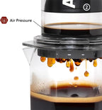 AeroPress Clear XL Coffee Press, All-in-One Large French Press, Pour-Over & Espresso Style Manual Brewer, 2 Min Brew for Less Bitterness, More Flavor, Portable Coffee Maker, Travel & Camping