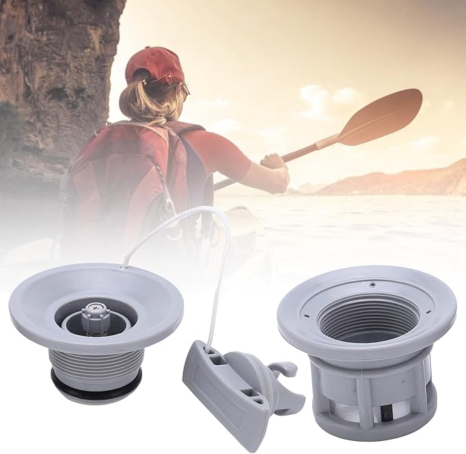 PVC Air Gas Valve Replacement, Lightweight Marine Kayak Exhaust Valve, Easy to Inflate and Deflate Boat Air Valve for Most Inflatable Boats, River Rafts and Kayaks