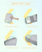 BAGSMART 6 Set /4 Set/2 Set Compression Packing Cubes for Travel, Lightweight Luggage Organizer Bags, Durable Space Saver Bags Travel Essentials