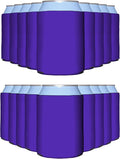 PartyPrints 1000 Pack Purple Blank Can Cooler Sleeves, Customizable Bulk Can Coolers, Extra-Thick Collapsible Drink Insulator Sleeve, Beer Can Coolers for Party Beverages