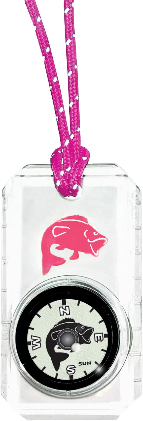 Big Discoveries Wildlife Compass for Kids - Children's Compasses for Camping, Hiking, and Exploring | Break-Away Neon Lanyard