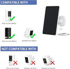 5W Solar Panels for Security Cameras - Compatible with Ring Spotlight Cam(Battery), Ring Stick Up Cam Battery - 9.8 Ft Charging Cable - 2PACK (Not for Spotlight Plus/Pro)