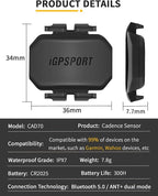 iGPSPORT BSC300T Wireless Bike Computer GPS, Touchscreen Offline MAP Navigation Off Course Warning Compatible with Insta 360, for Ebike Road Bike MTB