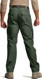 CQR Men's Tactical Pants, Water Resistant Ripstop Cargo Pants, Lightweight EDC Work Hiking Pants, Outdoor Apparel