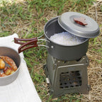 Lightweight Portable backpack stoves for hiking Titanium Wood Stove - Ultralight and Compact Stove for Backpacking, Camping, and Survival-for Wood Burning Camping solo stove