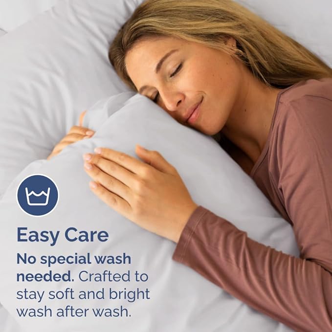 King Standard Pillow Cases Set of 2 - Soft Hotel Quality Pillowcase Covers - Comfy Bedding for Women, Men, Kids & Teens - Machine Washable Pillow Protectors - 2 Piece Set - King Standard French Grey