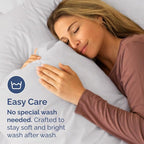 King Standard Pillow Cases Set of 2 - Soft Hotel Quality Pillowcase Covers - Comfy Bedding for Women, Men, Kids & Teens - Machine Washable Pillow Protectors - 2 Piece Set - King Standard French Grey