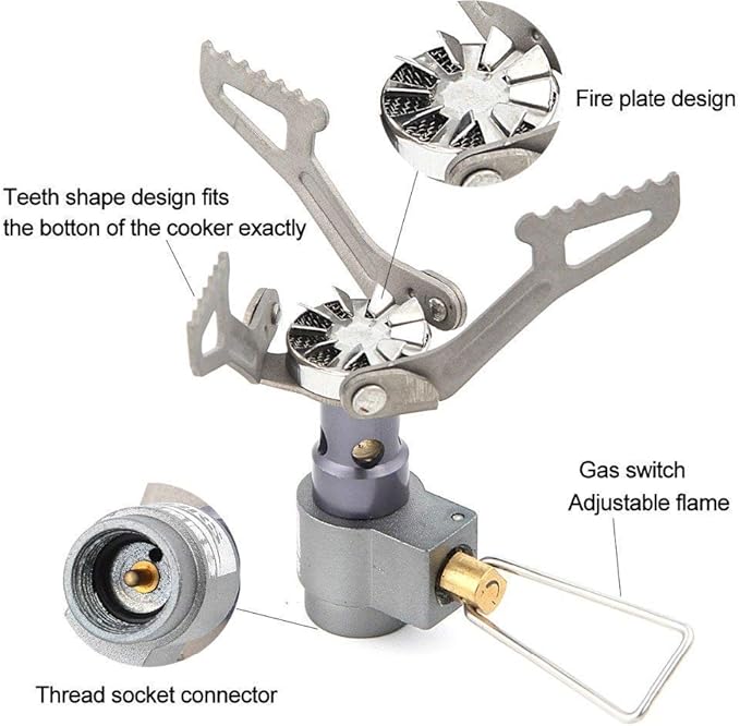 BRS Outdoor BRS-3000T Ultra-Light Titanium Alloy Miniature Portable Picnic Camping Gas Cooking Stove Portable Ultralight Burner 25gram