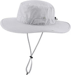 Connectyle Men's Sun Hat UPF 50+ Wide Brim Bucket Hats for Fishing Hiking Gardening Adjustable Boonie Hat Outdoor Safari Hats