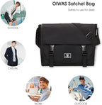 OIWAS Classic Messenger Bag for Men – 14 Inch Satchel Bags for Boys Laptop Shoulder Bag Leisure Crossbody Men Women Bookbag Office Briefcase