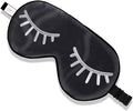 ZIMASILK 100% Natural Silk Sleep Mask Blindfold,Adjustable Super-Smooth Soft Eye Mask for Sleep with Bag(Eyelashes)