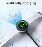 USB C Charging Cable Compatible with Samsung Galaxy Watch 8/8 Classic 7/6/6 Classic/5 Pro/5/4/3/FE/Ultra 2025/2024/Active 1/2 Type C Magnetic Charger for Samsung Galaxy Watch