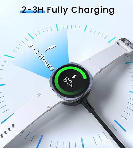 USB C Charging Cable Compatible with Samsung Galaxy Watch 8/8 Classic 7/6/6 Classic/5 Pro/5/4/3/FE/Ultra 2025/2024/Active 1/2 Type C Magnetic Charger for Samsung Galaxy Watch