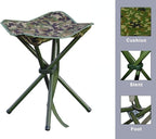JSHANMEI Camping Stool Portable Folding Stool for Outdoor Hiking Fishing Travel Deluxe 4 Leg, Support 300 lbs