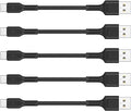 4 Inches USB C Cord Short, 5 Pack Durable USB A to USB Type C Fast Charging Cable for Charging Stations Compatible with Samsung Galaxy Note 10 20 S10 S22 Ultra LG V30 V40