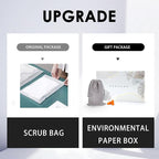 FRESHME Deluxe Cotton Sleep Mask Gift Set - 100% Blackout Large Comfortable Blindfold Adjustable Eye Mask Pillow in Gift Box for Men Women Side Sleeper Travel Meditation Airplane