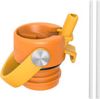 Super Sparrow Insulated Water Bottle - 17 Oz / 25 Oz / 32 Oz - Standard Mouth FlipFlow Flask - BPA Free, Leak Proof Drink Bottle- Ergonomic Straw Water Bottles for Work, Gym, Travel, Sports