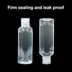 5 pcs Clear Travel Size Toiletry Bottles, 3.4oz TSA Approved Containers, Leak Proof Squeezable Plastic