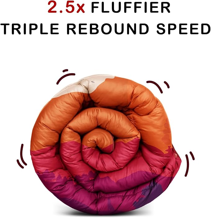 Camping Blanket,Lightweight Puffy Printed Camping Blanket Packable Outdoor Blanket for Camping,Traveling, Stadium, Hiking, Picnics