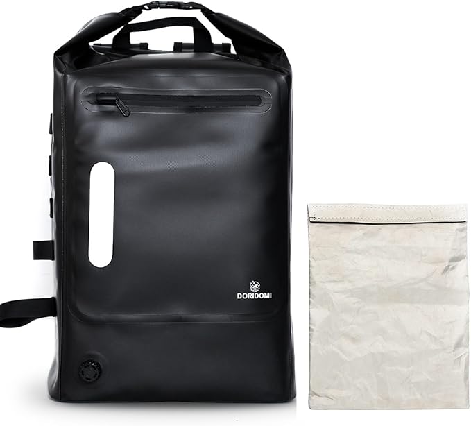 Faraday Bags Dry Bag - Black 30L Waterproof EMP Protection Backpack, RFID Signal Blocking Shield Faraday Dry Bag For Electronic Products Security, Protect Data Devices From Hacking, Tracking