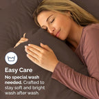 Pillowcases - Ultra Soft Hotel Quality Pillowcase Covers - Comfy, Cozy & Wrinkle Free - Shrinkage and Fade Resistant - Machine Washable Pillow Protectors - (King, Brown, 4 Piece Set)