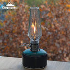 CAMPINGMOON Camping Gas Lantern with Wooden Lantern Case T-1