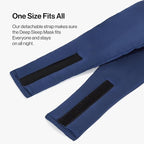 Dore & Rose Deep Sleep Mask Light Blocking, 23 Momme Mulberry Silk Eye Mask, Ultra Soft, Adjustable - Travel Sleeping Mask for Men & Women - Dark Blue