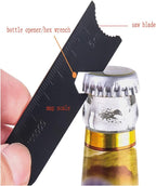 Magnesium Flint Fire Starter, Survival Fire Blocks with Striker for Camping/Hiking/Emergency (4 Pack)