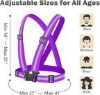 Reflective Strap Safety Vest Gear - 2-10 Pack Adjustable High Visible Reflective Running Gear for Women Men Night