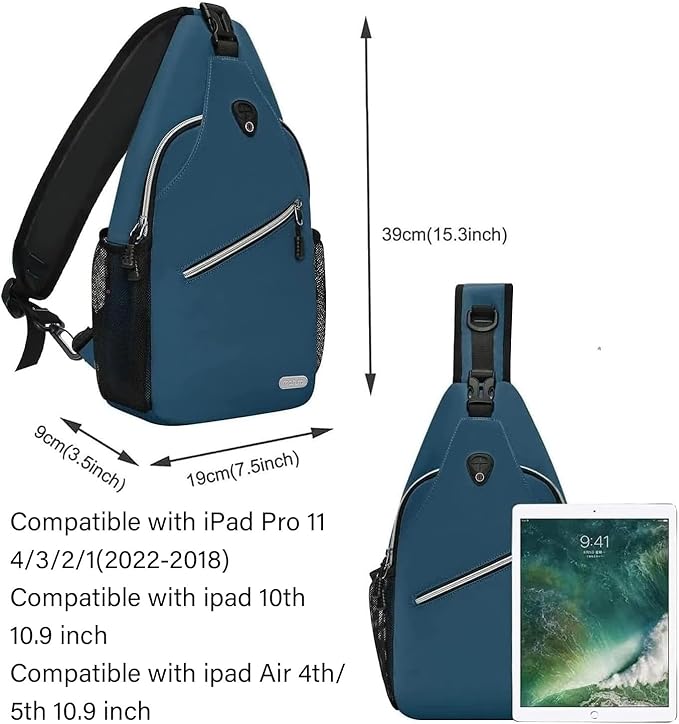 MOSISO Sling Backpack, Multipurpose Crossbody Shoulder Bag Travel Hiking Daypack