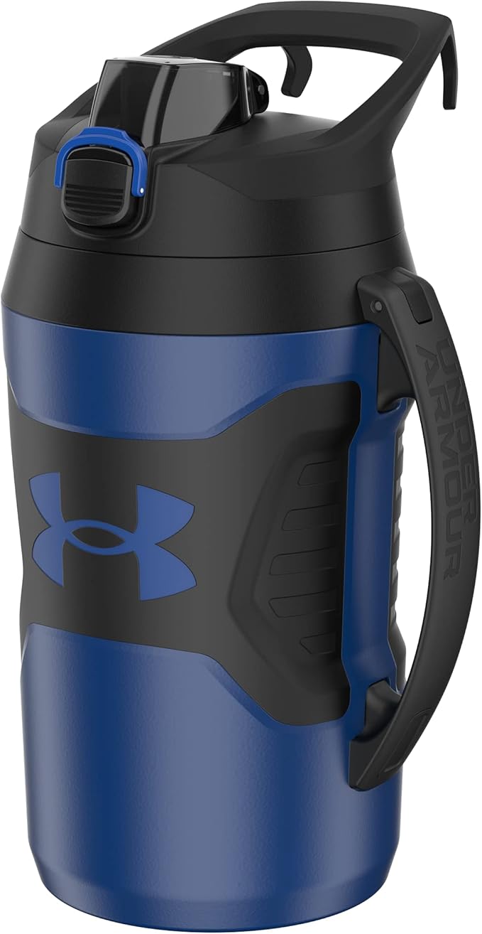 Under Armour Half Gallon Water Bottle Insulated, 64oz Insulated Water Bottle with Handle, Sports Water Jug, Fence Hook, Leak Resistant, for Baseball, Football & More